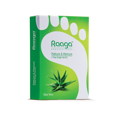Raaga - Aloe Vera Pedicure & Manicure 6 Step Dual Use Kit - 90 Gr