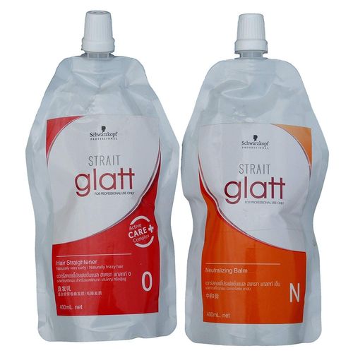 Schwarzkopf - Straightening Cream + Neutralizing Cream - Strait Glatt 0 - (400 + 400) - 830 ML
