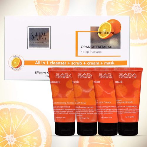 Sara - Orange Facial Kit (4X50g) - 200 Gr