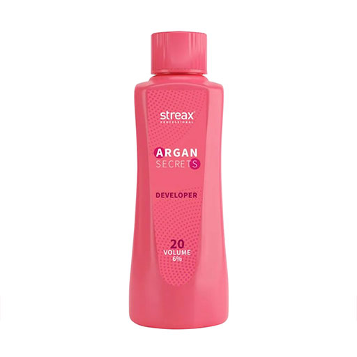 Streax - Developer Argan Secrets 20 Volume 6% Color Developer - 1000 ML