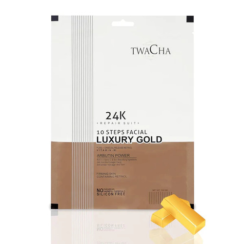 Twacha - Premium Luxury Gold 10 Steps Facial - Pack Of 4