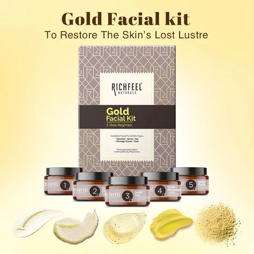 RichFeel - Gold Facial Kit 5 Step Regimen - Pack Of 1