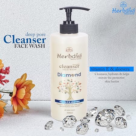 Herbdiva - Diamond Deep Pore Cleanser Face Wash - 500 ML