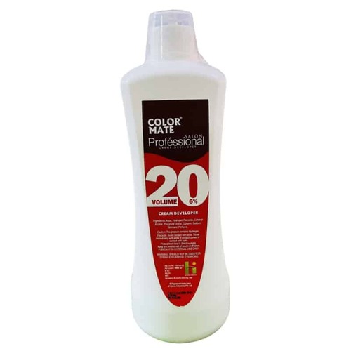 Color Mate - 20 Vol 6% Cream Color Developer - 1000 ML