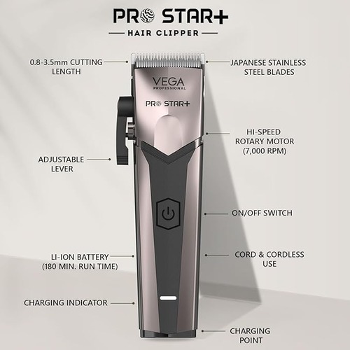 Vega - Pro Star + (VPPHC-11) Trimmer - Pack Of 1