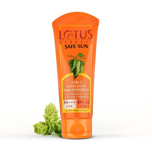 Lotus - Safe Sun 3-in-1 Matte Look Daily Sunblock Gel Spf 40 - 100 Gr