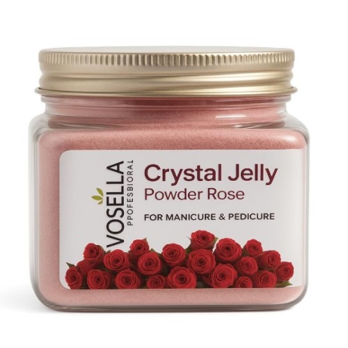 Vosella Crystal Jelly Powder Rose For Manicure N Pedicure 200 Gr