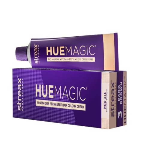 Streax Hue Magic  Dark Brown 3 No. Color Tube 60 Gr