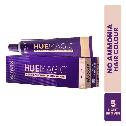 Streax Hue Magic  Light Brown 5 No. Color Tube 60 Gr