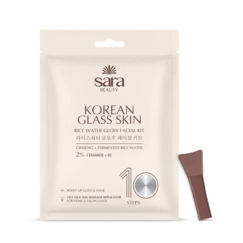 Sara Korean Glass Skin Rice Water Glow Facial Kit 100 Gr