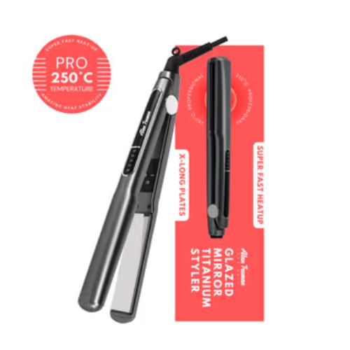 Alan Truman Glazed Mirror Titanium Hair Straightener Pack Of 1