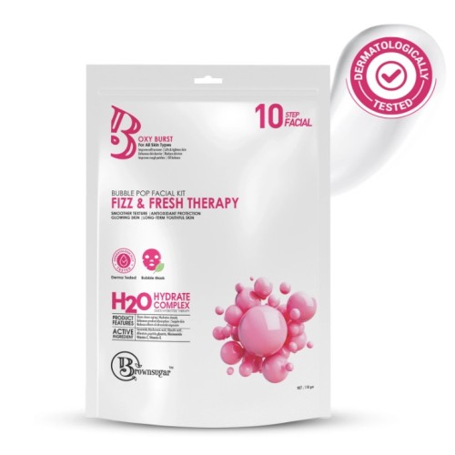 Brownsugar Bubble Pop Fizz & Fresh Therapy Facial Kit Pack Of 1