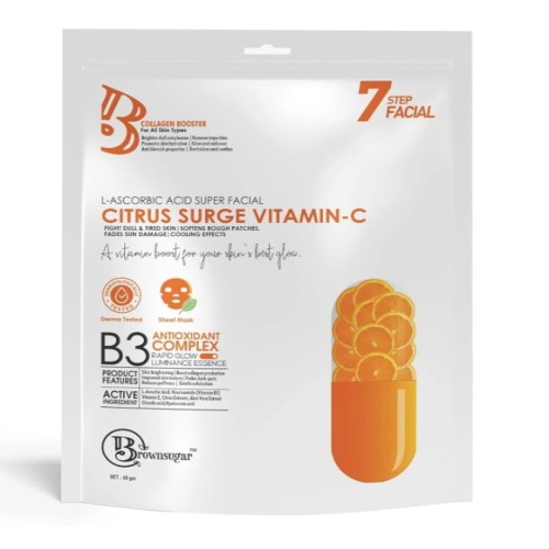 Brownsugar Citrus Surge Vitamin C Facial Kit Pack Of 1