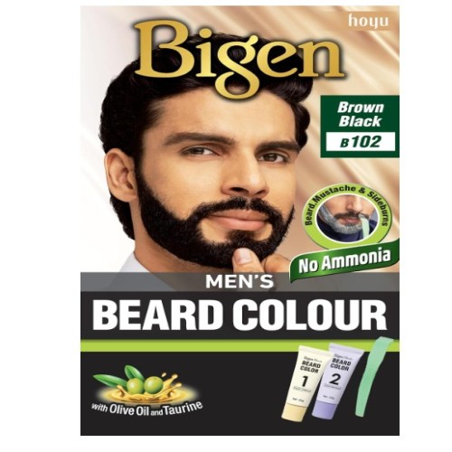 Bigen Mens Beard Color Brown Black B102 Pack Of 1
