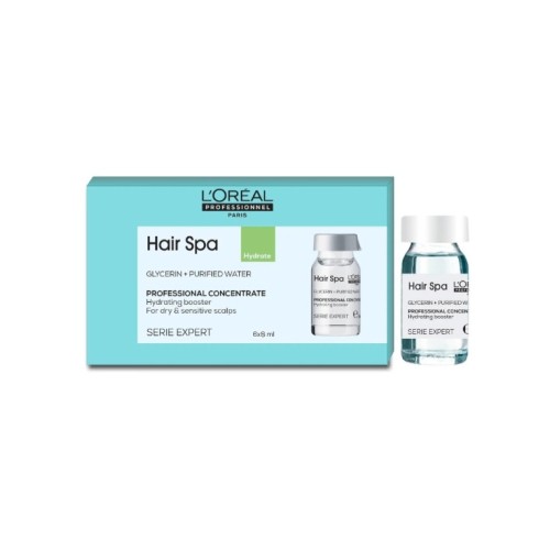 Loreal Hair Spa Hydrate Ampules Professionnel Concentrate 8 Ml Pack Of 6