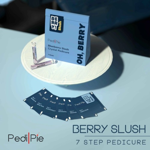 Pedipie Blueberry Slush 7 Step Crystal Pedicure Pack Of 1