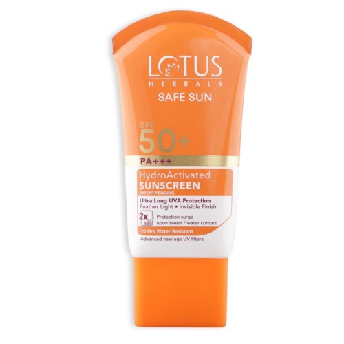 Lotus Herbals Safe Sun HydroActivated Sunscreen SPF 50+ PA+++ 50 Ml