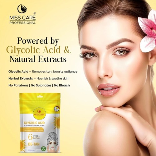 Miss Care Professional Glycolic Acid De Tan Facial Kit 90 Gr