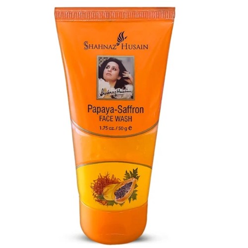 Shahnaz Husain Papaya Saffron Face Wash 50 Gr