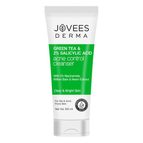 Jovees Derma Green Tea 2% Salicylic Acid Acne Control Cleanser 100 Ml