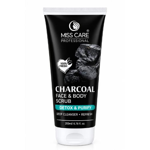 Miss Care Charcoal Face & Body Scrub 200 ML