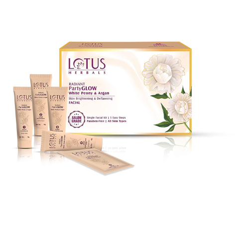 Lotus - Radiant Party Glow - 5 Steps Facial Kit - 410 Gr