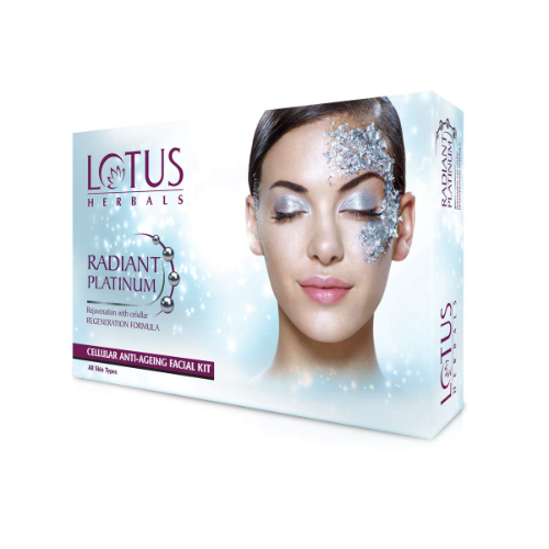 Lotus - Anti Tan Radiant Platinum - 4 Steps Facial Kit - 310 Gr