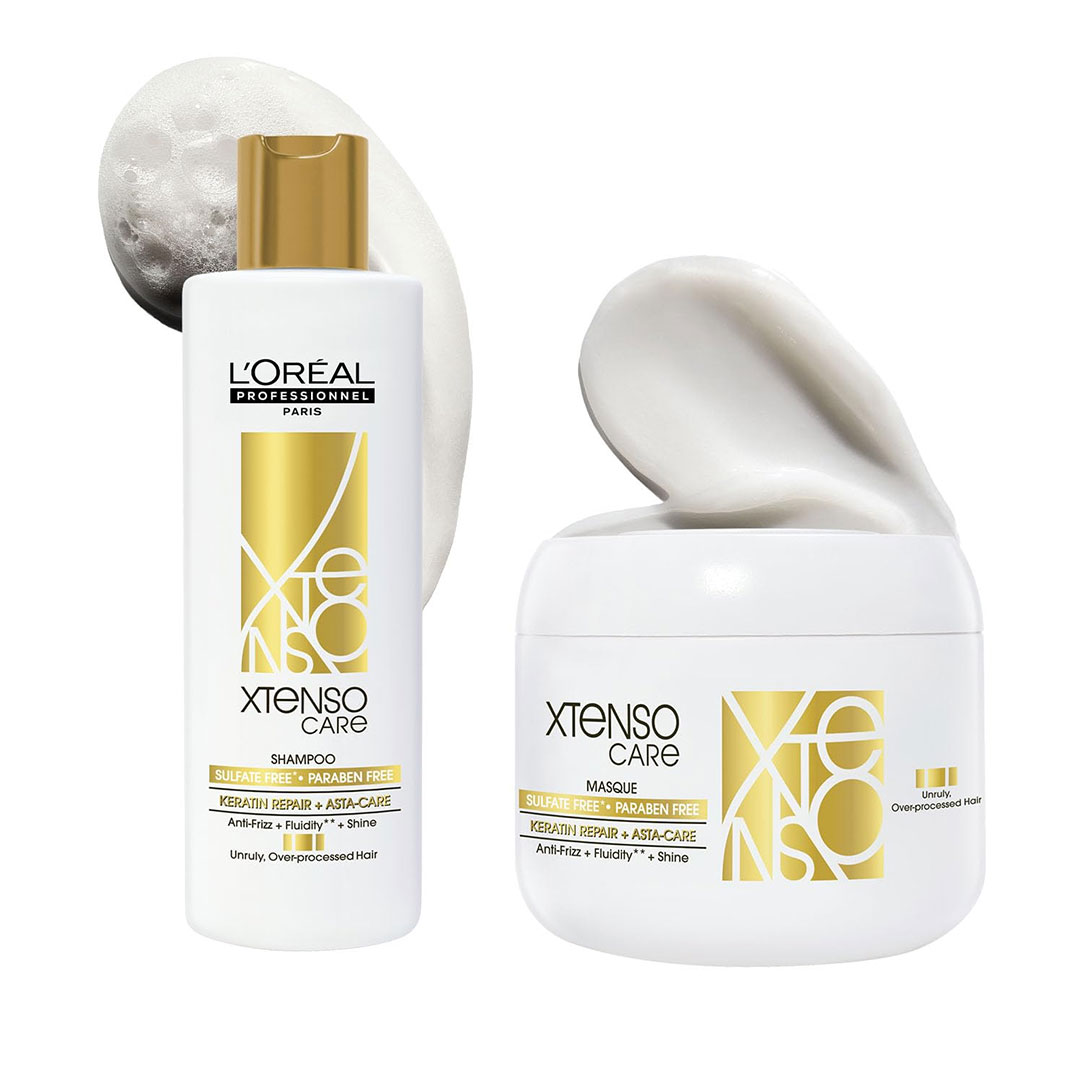 Loreal - Xtenso Care Gold Shampoo + Xtenso Care Gold Mask | 250 Ml + 196 Gr