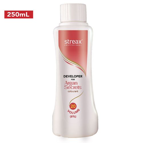 Streax - Argan Secrets 20 Volume 6% Color Developer - 250 ML