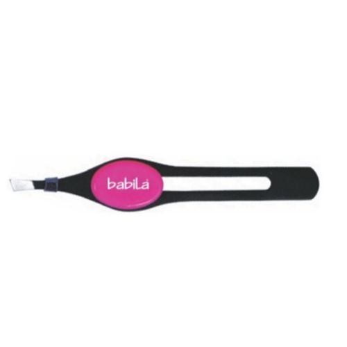 Babila - Tweezer Slant Tip Black Plucker Tweezer