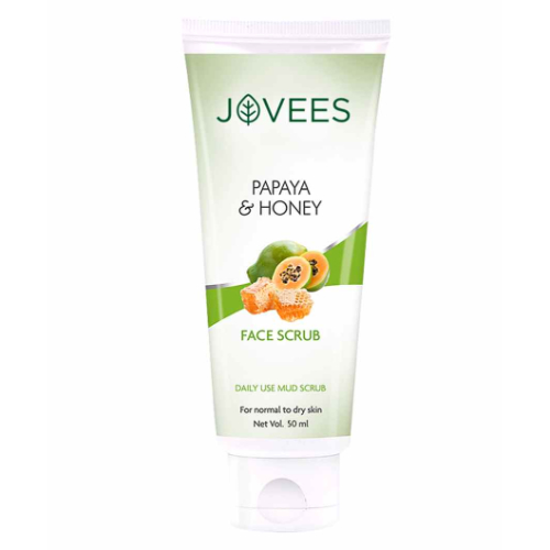 Jovees Herbal - Papaya & Honey Daily Use Mud Scrub - 50 Gr