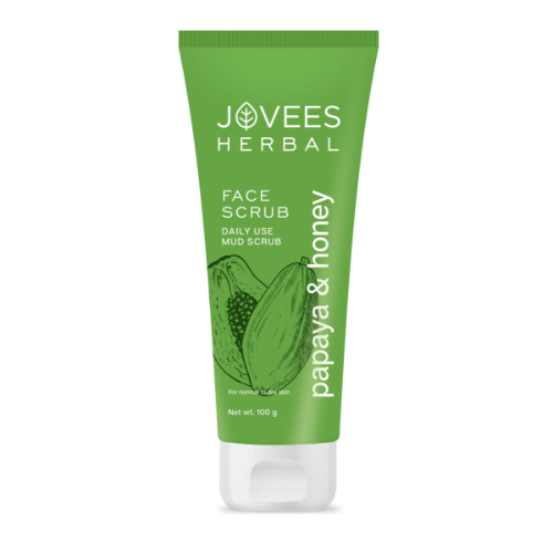 Jovees Herbal - Papaya & Honey Daily Use Mud Scrub - 100 Gr