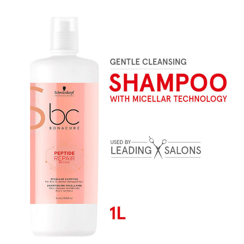 Schwarzkopf - Peptide Repair Rescue Shampoo - 1000 ML