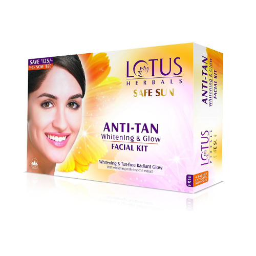 Lotus - Anti -Tan Whitening & Glow Facail Kit - 280 Gr
