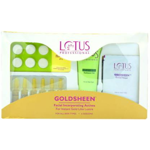 Lotus - Goldsheen Facial Incorporating Actives For Instant Gold Like Lustre Facial Kit - 300 Gr