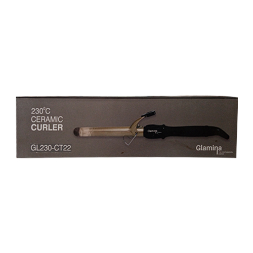Glamina - Hair Curler Rotating Curling Iron Tong - GL230 - Barrel Diameter: 22 Mm