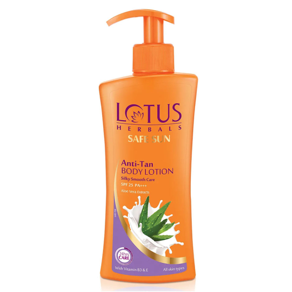 Lotus Safe Sun Anti Tan Body Lotion Spf 25 PA+++ 250 Ml