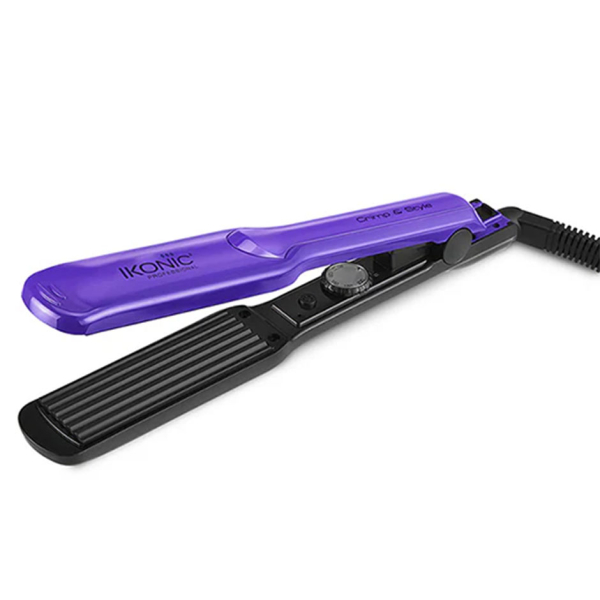 Ikonic Crimp & Style Crimper 1.5 Inch Wide Textured Plates Pack Of 1